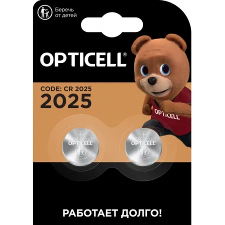 Батарея Opticell Specialty 2025 CR2025 (2шт) блистер