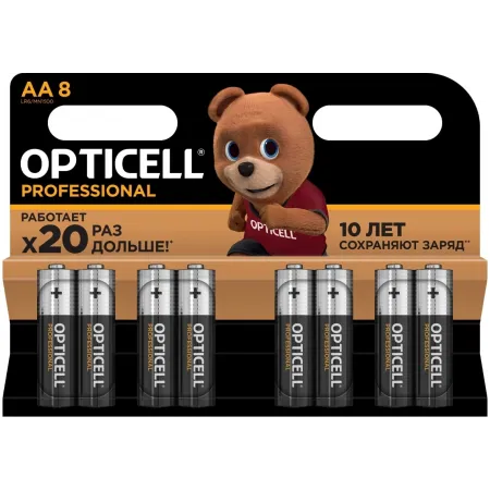 Батарея Opticell Professional AA AA (8шт) блистер