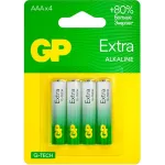 Батарея GP Extra Alkaline 24AXA21-2CRSBC4 AAA (4шт) блистер