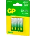 Батарея GP Extra Alkaline 24AXA21-2CRSBC4 AAA (4шт) блистер