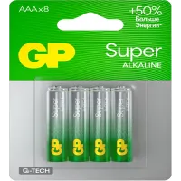 Батарея GP Super Alkaline 24AA21-2CRSBC8 AAA (8шт) блистер