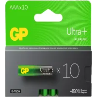 Батарея GP Ultra Plus Alkaline 24AUPA21-2CRB10 AAA (10шт) блистер Батарея GP Ultra Plus Alkaline 24AUPA21-2CRB10 AAA (10шт) блистер