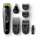 Триммер Braun 3 MGK3921TS черный/зеленый (насадок в компл:5шт)