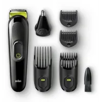Триммер Braun 3 MGK3921TS черный/зеленый (насадок в компл:5шт)