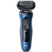 Бритва сетчатая Braun Series 6 61-B1500s реж.эл.:3 питан.:аккум. синий/черный