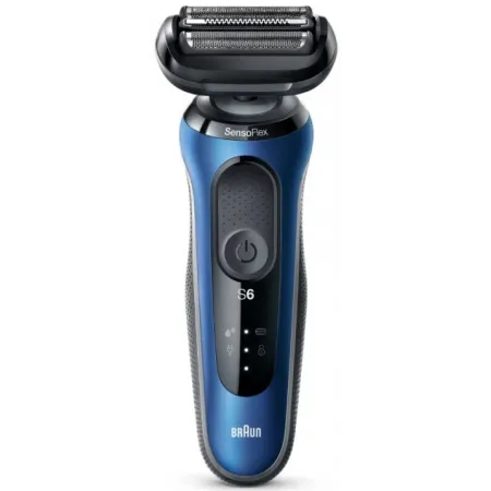 Бритва сетчатая Braun Series 6 61-B1500s реж.эл.:3 питан.:аккум. синий/черный