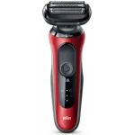 Бритва сетчатая Braun Series 6 61-R1200S реж.эл.:3 питан.:аккум. красный/черный