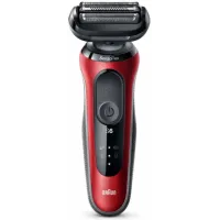 Бритва сетчатая Braun Series 6 61-R1200S реж.эл.:3 питан.:аккум. красный/черный