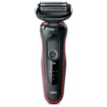 Бритва сетчатая Braun Series 5 51-R1200S реж.эл.:3 питан.:аккум. черный/красный