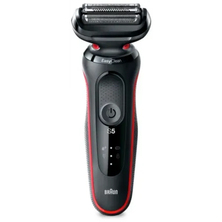 Бритва сетчатая Braun Series 5 51-R1200S реж.эл.:3 питан.:аккум. черный/красный
