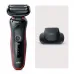 Бритва сетчатая Braun Series 5 51-R1200S реж.эл.:3 питан.:аккум. черный/красный