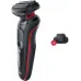 Бритва сетчатая Braun Series 5 51-R1200S реж.эл.:3 питан.:аккум. черный/красный