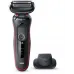 Бритва сетчатая Braun Series 5 51-R1200S реж.эл.:3 питан.:аккум. черный/красный