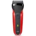 Бритва сетчатая Braun 300s r реж.эл.:3 питан.:элек.сеть/аккум. красный/черный