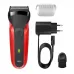Бритва сетчатая Braun 300s r реж.эл.:3 питан.:элек.сеть/аккум. красный/черный