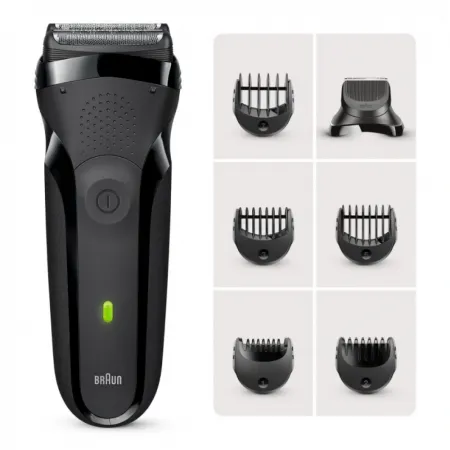 Бритва сетчатая Braun Series 3 300BT реж.эл.:3 питан.:аккум. черный