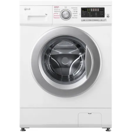 Стиральная машина LG F1296HDS1 класс: A загр.фронтальная макс.:7кг белый инвертер