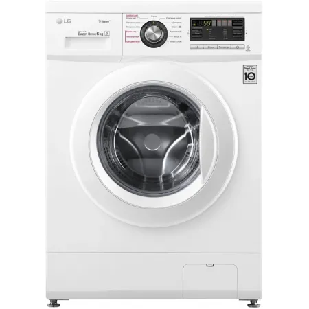 Стиральная машина LG F1296NDS0 класс: A загр.фронтальная макс.:6кг белый инвертер