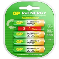 Аккумулятор GP 270AAHC3/1RGY-2CRCB4 32/320 AA NiMH 2700mAh (промо:3+1) (4шт)