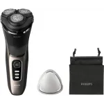 Бритва роторная Philips S3242/12 реж.эл.:3 питан.:аккум. черный/серебристый