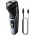 Бритва роторная Philips S3243/12 реж.эл.:3 питан.:аккум. голубой/серебристый