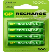 Аккумулятор GP Smart Energy AA NiMH 1000mAh (4шт)
