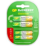 Аккумулятор GP 210AAHC АА+75AAAHC AAA NiMH 2000mAh (4шт)