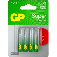 Аккумулятор GP Super Alkaline G-Tech 24А AAA NiMH 1000mAh (8шт)