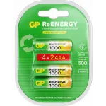 Аккумулятор GP Rechargeable 100AAAHC4/2RGY-2CRCB6 AAA NiMH 930mAh (6шт) блистер