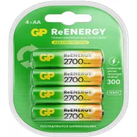 Аккумулятор GP 270AAHCRGY-2CRCB4 AA NiMH 2650mAh (4шт) Аккумулятор GP 270AAHCRGY-2CRCB4 AA NiMH 2650mAh (4шт)