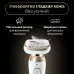 Эпилятор Braun SES9-011 скор.:2 насад.:3 от электр.сети от аккум. белый/золотистый