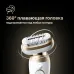 Эпилятор Braun SES9-011 скор.:2 насад.:3 от электр.сети от аккум. белый/золотистый