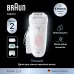 Эпилятор Braun SE5-050 скор.:2 насад.:4 от электр.сети от аккум. белый/розовый