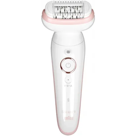 Эпилятор Braun SES9-030 скор.:2 насад.:3 от электр.сети от аккум. белый/розовый
