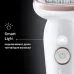 Эпилятор Braun SES9-030 скор.:2 насад.:3 от электр.сети от аккум. белый/розовый