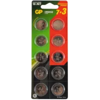 Батарея GP Lithium CR2032/DL (промо:GP Lithium СR2032 x 10 + Светодиодная гирлянда) (10шт) блистер Батарея GP Lithium CR2032/DL (промо:GP Lithium СR2032 x 10 + Светодиодная гирлянда) (10шт) блистер
