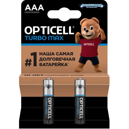 Батарея Opticell Turbo MAX LR03 AAA (2шт) блистер Батарея Opticell Turbo MAX LR03 AAA (2шт) блистер