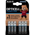 Батарея Opticell Turbo MAX LR03 AAA (6шт) блистер