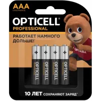 Батарея Opticell Professional LR03 AAA (4шт) блистер Батарея Opticell Professional LR03 AAA (4шт) блистер