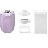 Эпилятор Philips BRE257/00 скор.:2 насад.:3 от электр.сети фиолетовый