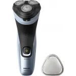 Бритва роторная Philips 3000X Series X3063/00 реж.эл.:3 питан.:аккум. черный/голубой