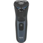 Бритва роторная Philips Series 3000 S3144/00 реж.эл.:3 питан.:аккум. черный/синий