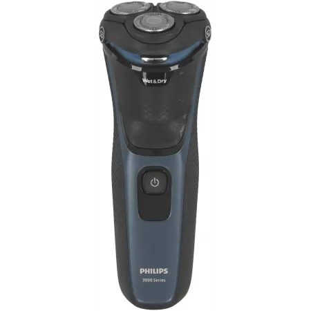 Бритва роторная Philips Series 3000 S3144/00 реж.эл.:3 питан.:аккум. черный/синий