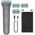 Триммер Philips Series 3000 BG3485/15 серый/бирюзовый (насадок в компл:3шт)