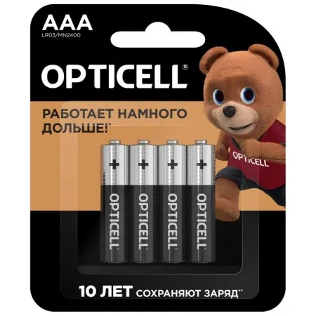 Батарея Opticell Basic LR03 AAA (4шт) блистер Батарея Opticell Basic LR03 AAA (4шт) блистер