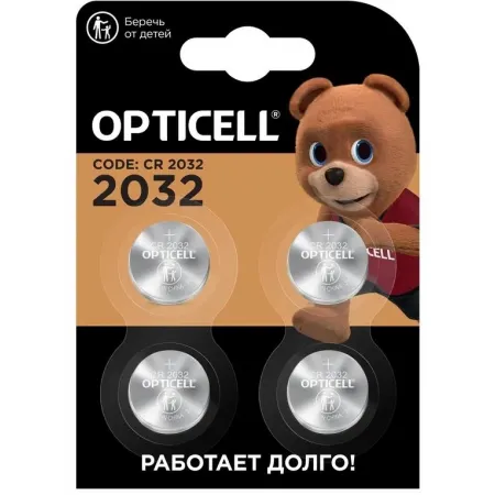Батарея Opticell Specialty 2032 CR2032 (4шт) блистер Батарея Opticell Specialty 2032 CR2032 (4шт) блистер