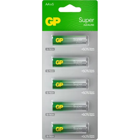 Батарея GP Super Alkaline 15AA21-2CRSC5 AA 2500mAh (5шт) блистер