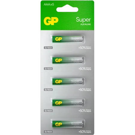 Батарея GP Super Alkaline 24AA21-2CRSC5 AAA (5шт) спайка