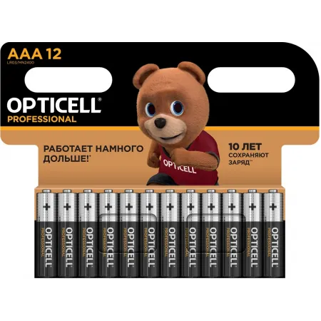 Батарея Opticell Professional LR03 AAA (12шт) блистер Батарея Opticell Professional LR03 AAA (12шт) блистер