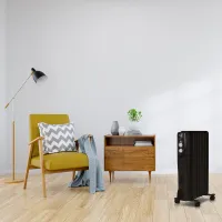 Радиатор масляный Ballu Classic BOH/CL-05BRN 1000Вт черный